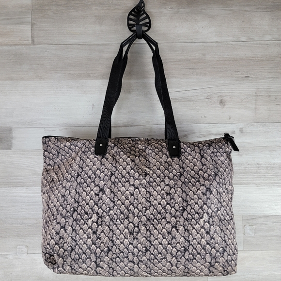 COACH Taylor Python Snake Print Large Tote Bag with Snap In Pouch - Picture 10 of 16